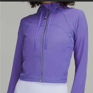 Lululemon mesh hooded cropped define jacket 8 NWT